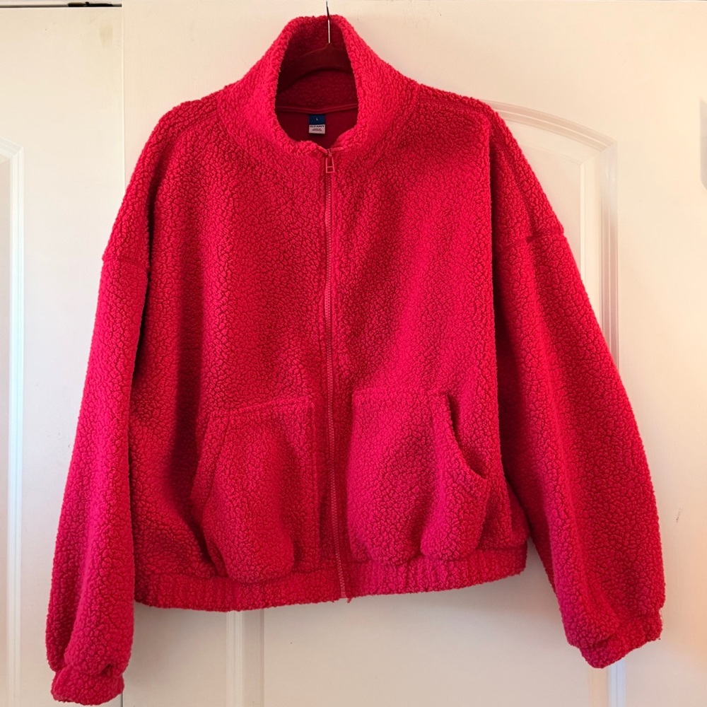 Hot Pink Fleece Jacket
